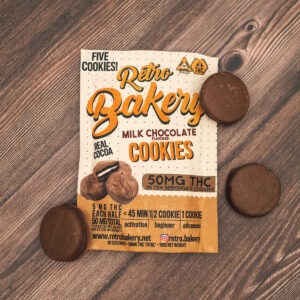 Retro Bakery Milk Chocolate Covered Cookies 10mg THC