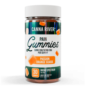 Canna River, CBD + CBG Pain Gummies, Passion Orange Guava