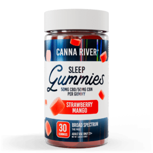 Canna River, CBD + CBG Sleep Gummies, Strawberry Mango