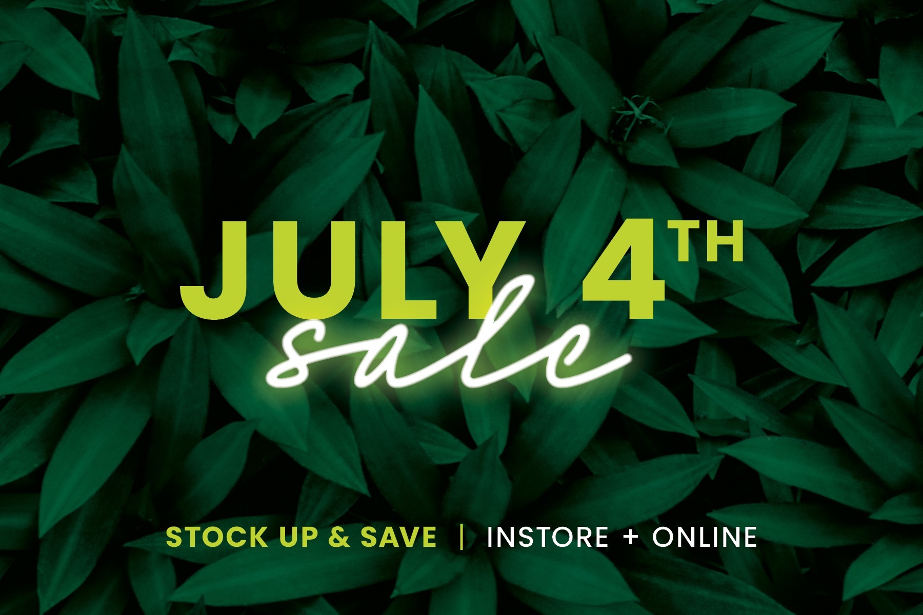 Save with Turning Leaf's July 4th Savings Event!